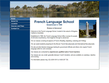 Tablet Screenshot of frenchlanguageschool.com.au